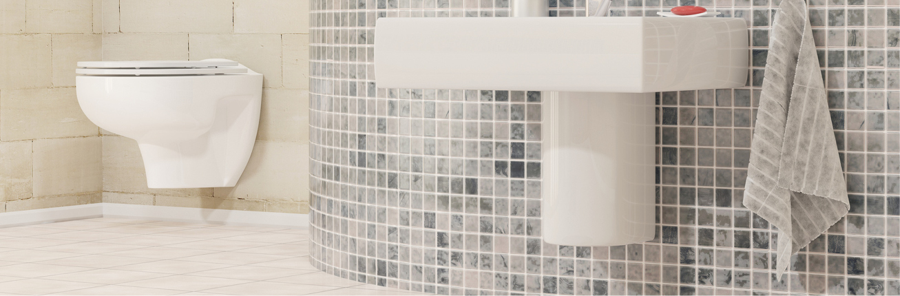 Uszkodzenia na ceramice sanitarnej albo płytkach. Nie ma potrzeby wzywać fachowców.