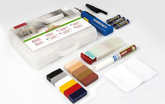 Zestaw naprawczy CERAMIX PREMIUM do naprawy uszkodzeń na ceramice, kamieniu i płytkach, zawiera lakier zabezpieczający